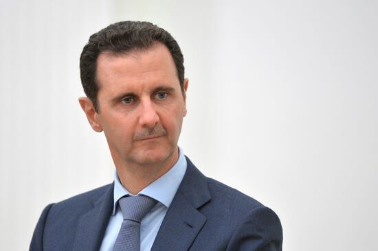 President Vladimir Putin meets with President of Syria Bashar al-Assad