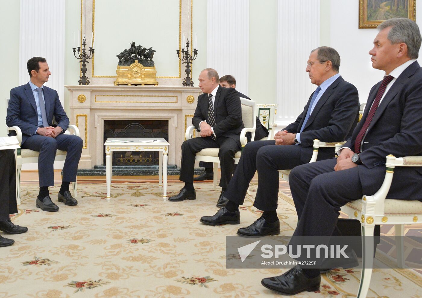 President Vladimir Putin meets with President of Syria Bashar al-Assad