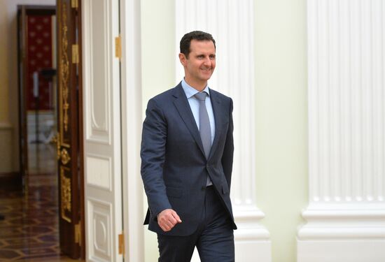 President Vladimir Putin meets with President of Syria Bashar al-Assad