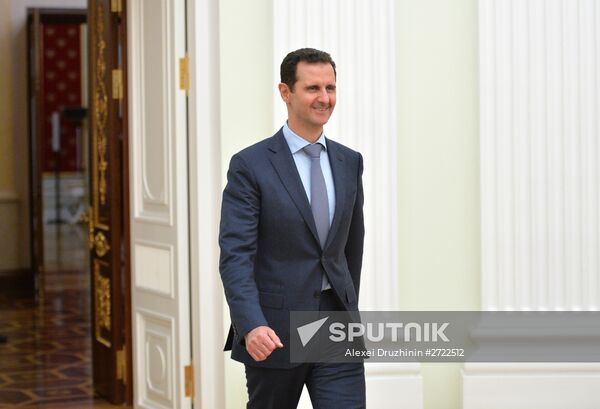 President Vladimir Putin meets with President of Syria Bashar al-Assad