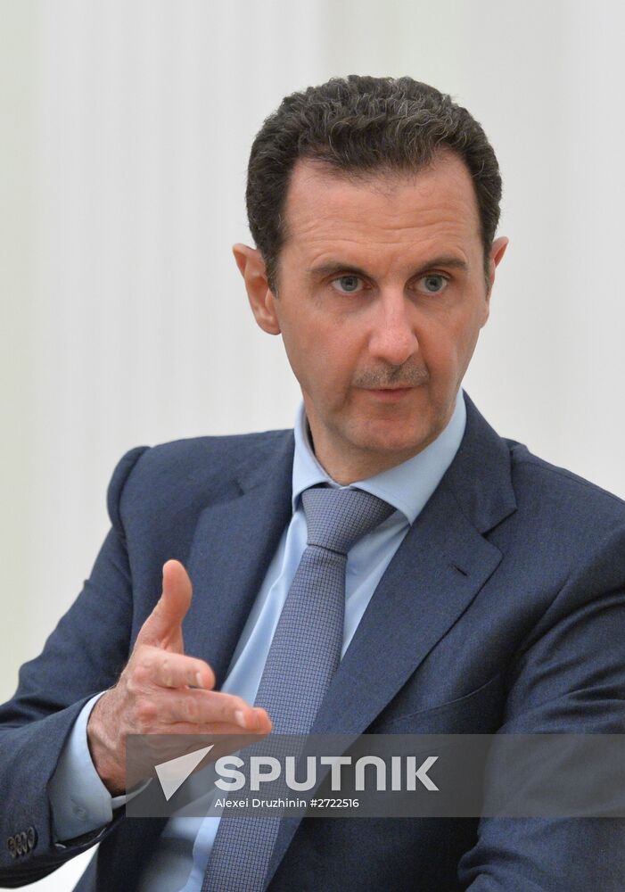 President Vladimir Putin meets with President of Syria Bashar al-Assad