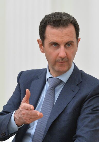 President Vladimir Putin meets with President of Syria Bashar al-Assad