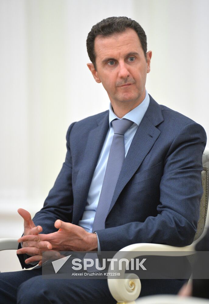President Vladimir Putin meets with President of Syria Bashar al-Assad