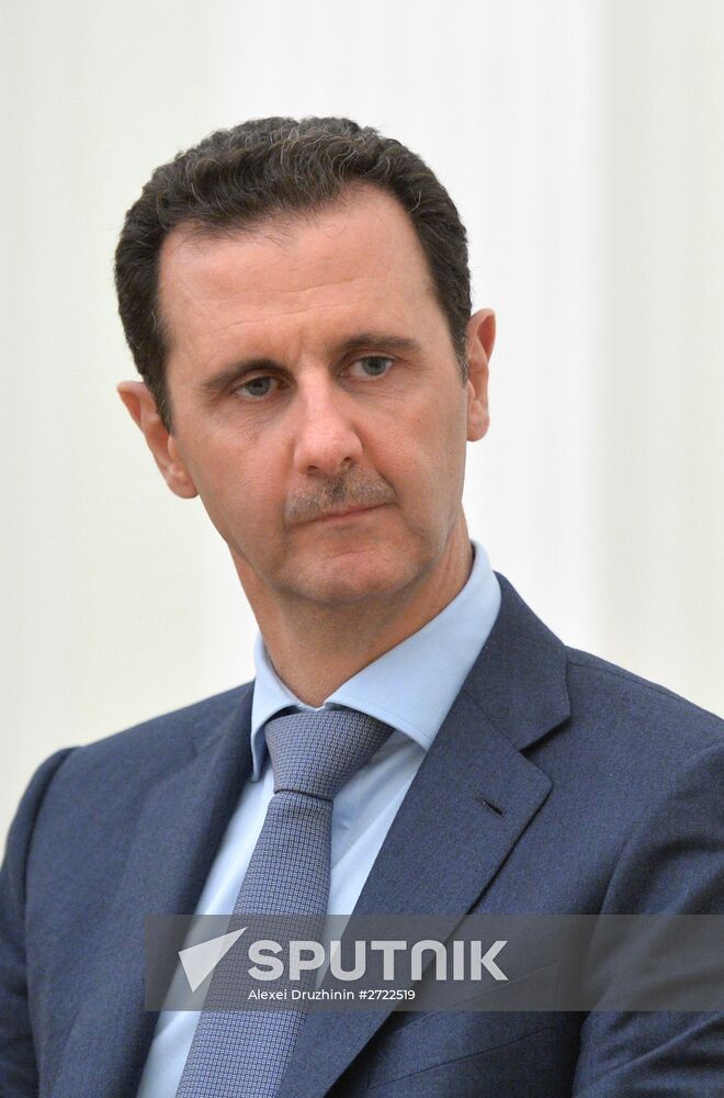 President Vladimir Putin meets with President of Syria Bashar al-Assad