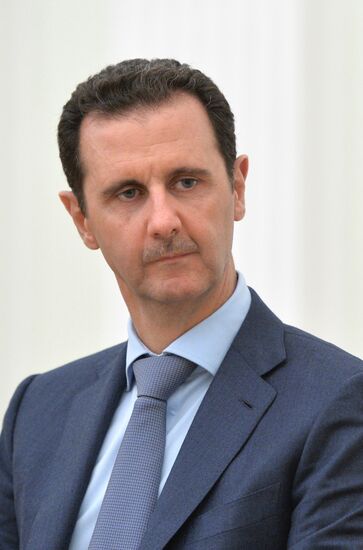 President Vladimir Putin meets with President of Syria Bashar al-Assad