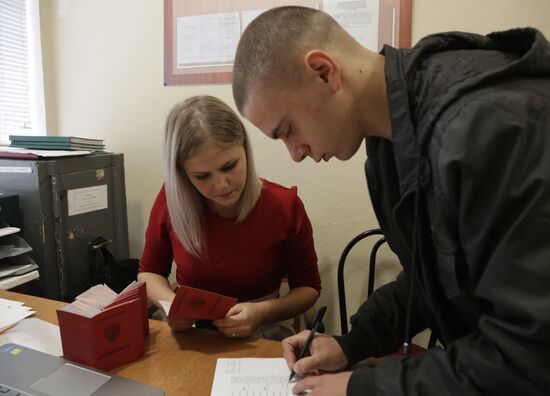 Autumn conscription in Crimea