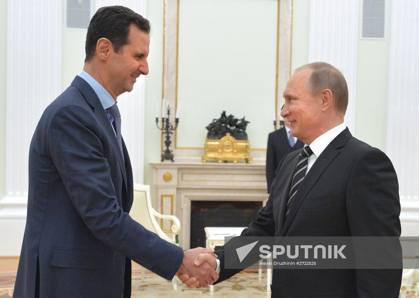 President Vladimir Putin meets with President of Syria Bashar al-Assad