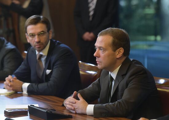 Prime Minister Dmitry Medvedev meets with members of Government Expert Council