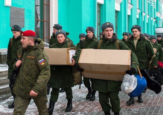 Autumn conscription in Omsk