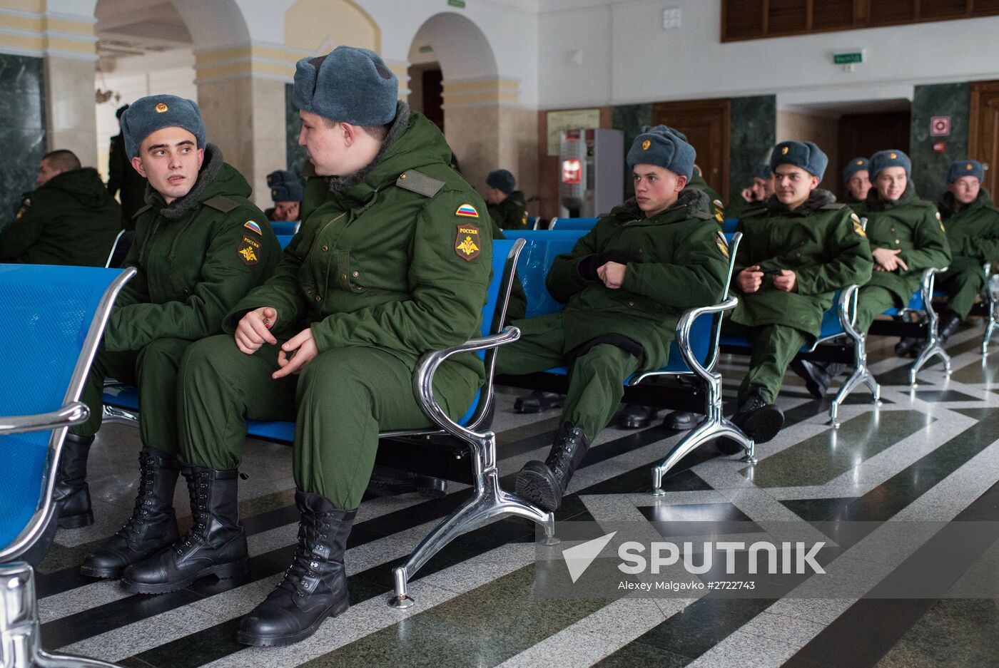 Autumn conscription in Omsk