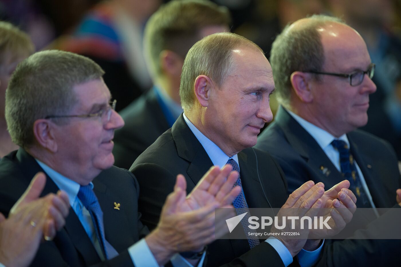President Vladimir Putin attends 1st World Olympians Forum held by the World Olympians Association
