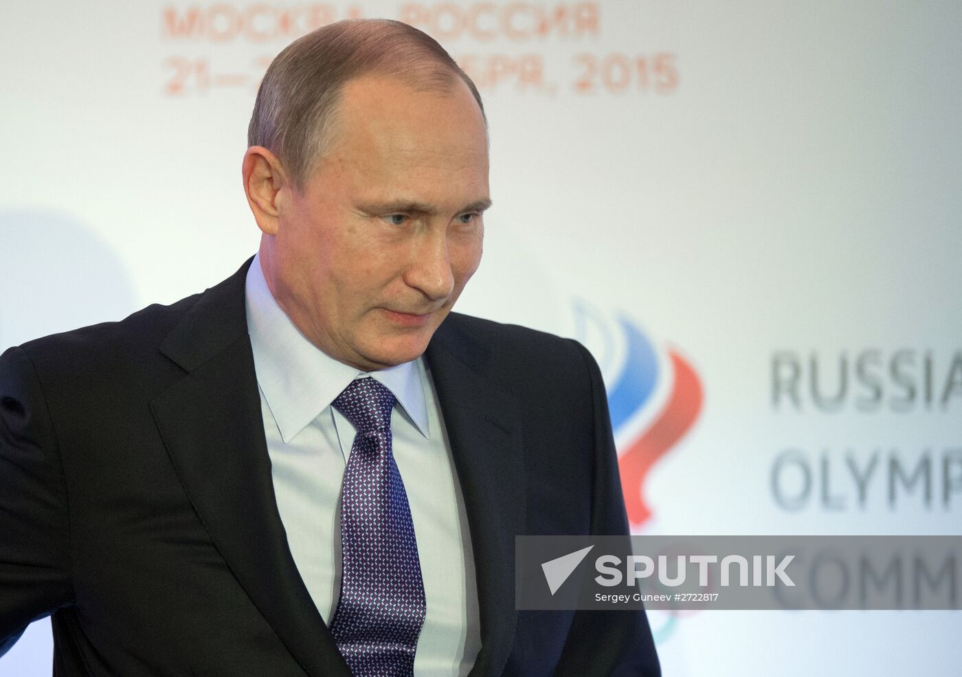 President Vladimir Putin attends 1st World Olympians Forum held by the World Olympians Association