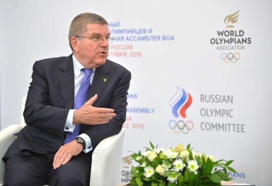 President Vladimir Putin attends 1st World Olympians Forum held by the World Olympians Association