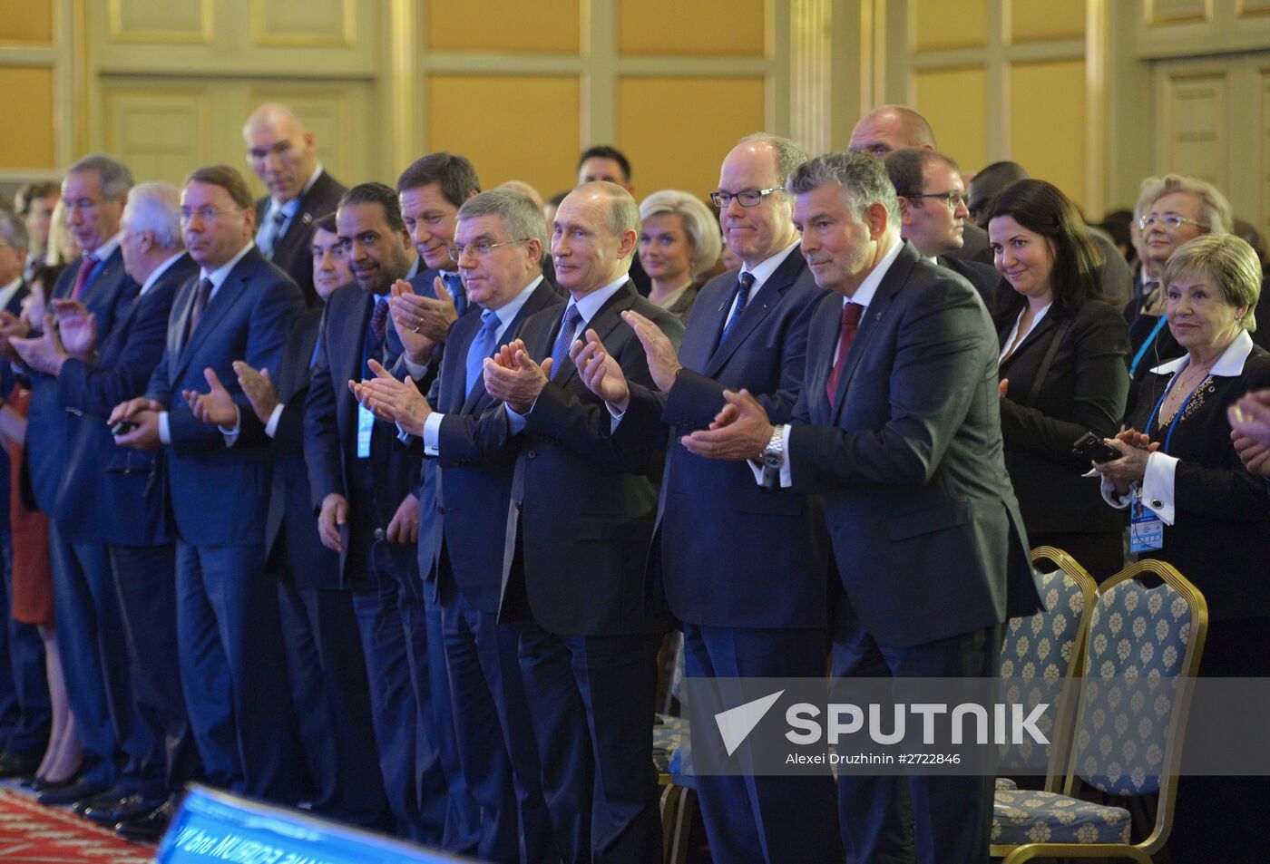 President Vladimir Putin attends 1st World Olympians Forum held by the World Olympians Association
