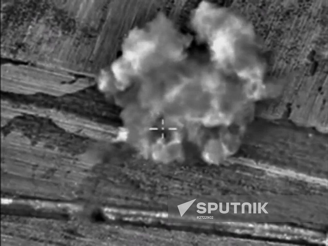 Russian air forces strike ISIS sites in Syria