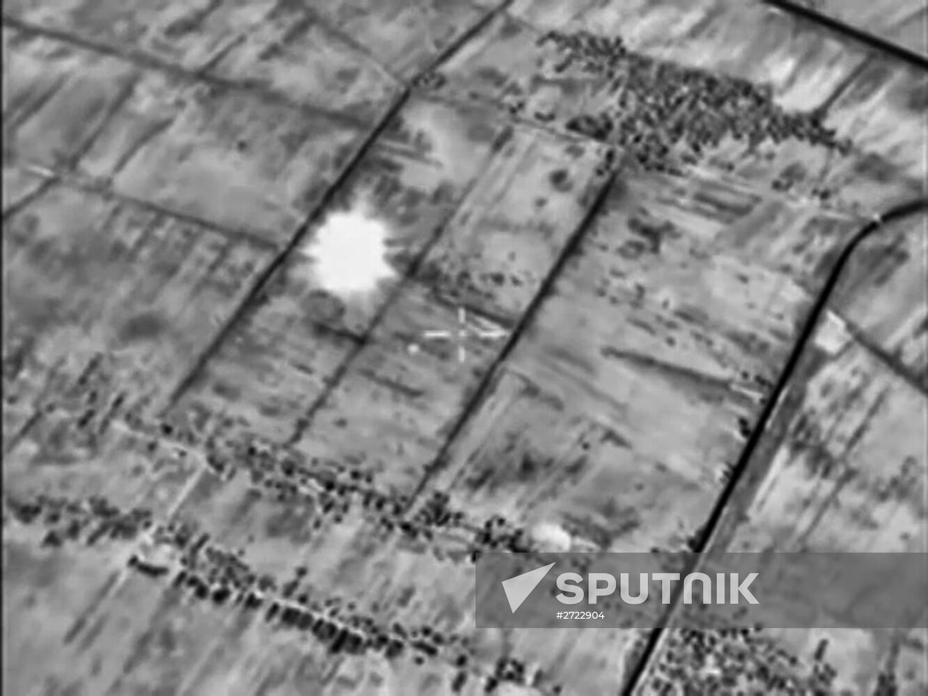 Russian air forces strike ISIS sites in Syria