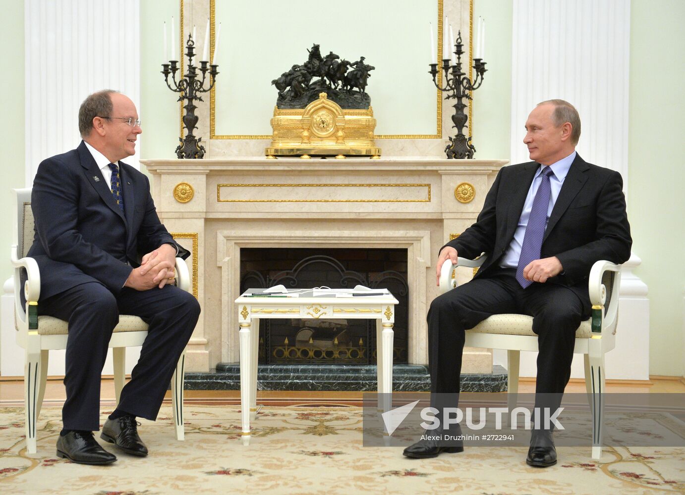 Russian President Vladimir Putin's meeting with Prince Albert II of Monaco