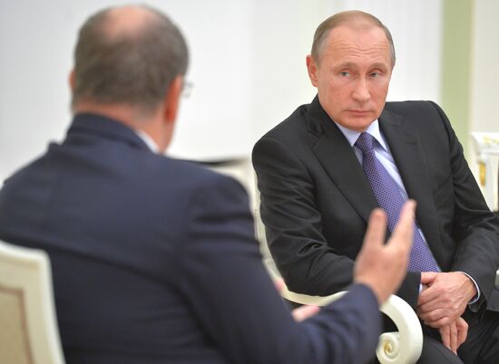 Russian President Vladimir Putin's meeting with Prince Albert II of Monaco