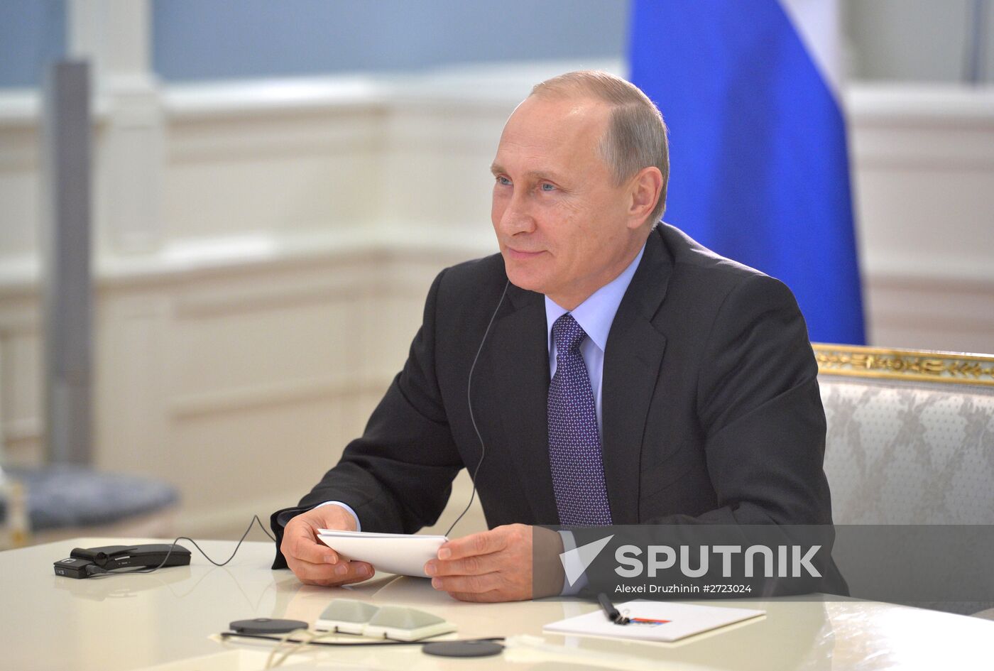 Vladimir Putin holds videoconference with Argentine President Cristina Fernandez de Kirchner