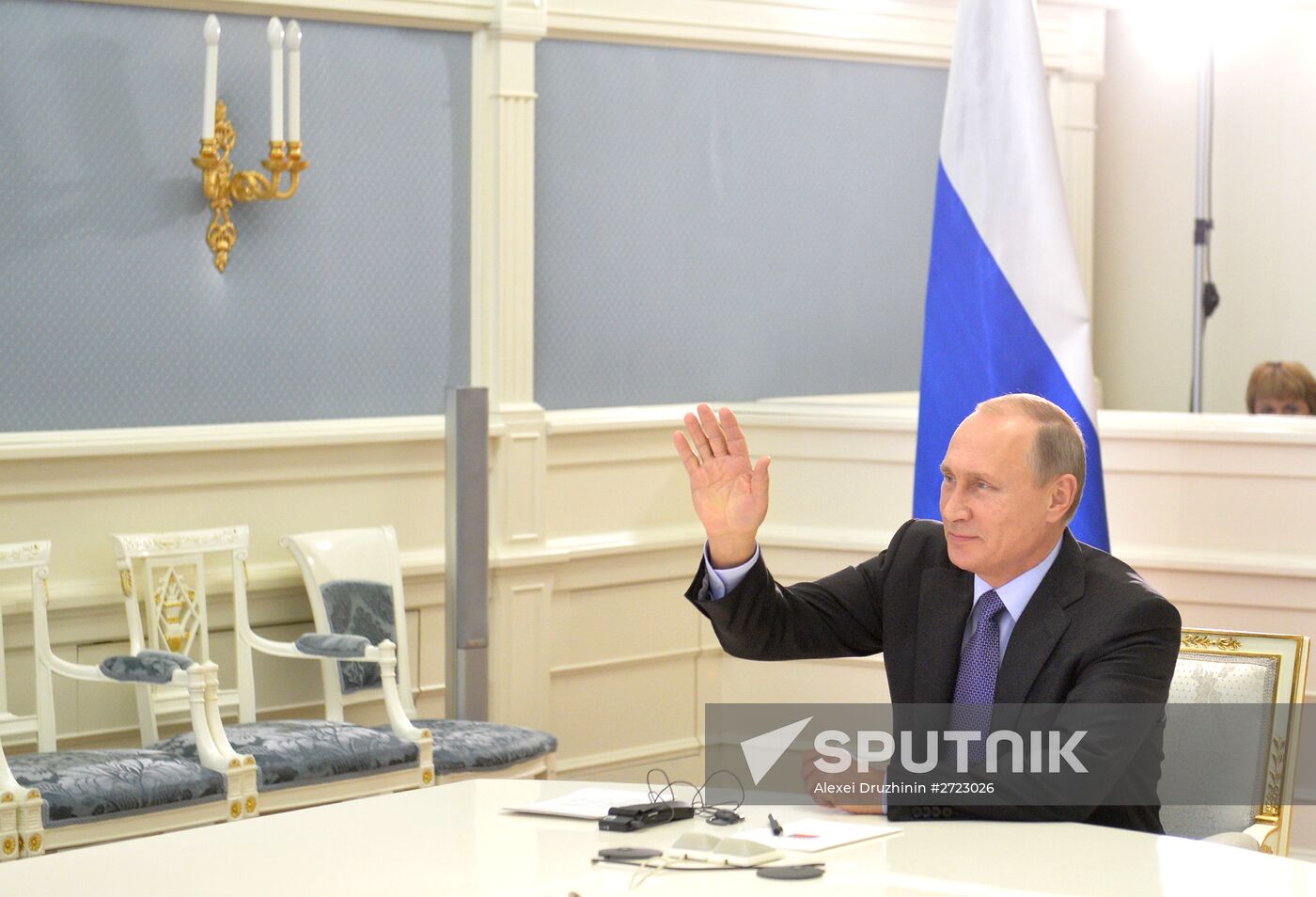 Vladimir Putin holds videoconference with Argentine President Cristina Fernandez de Kirchner