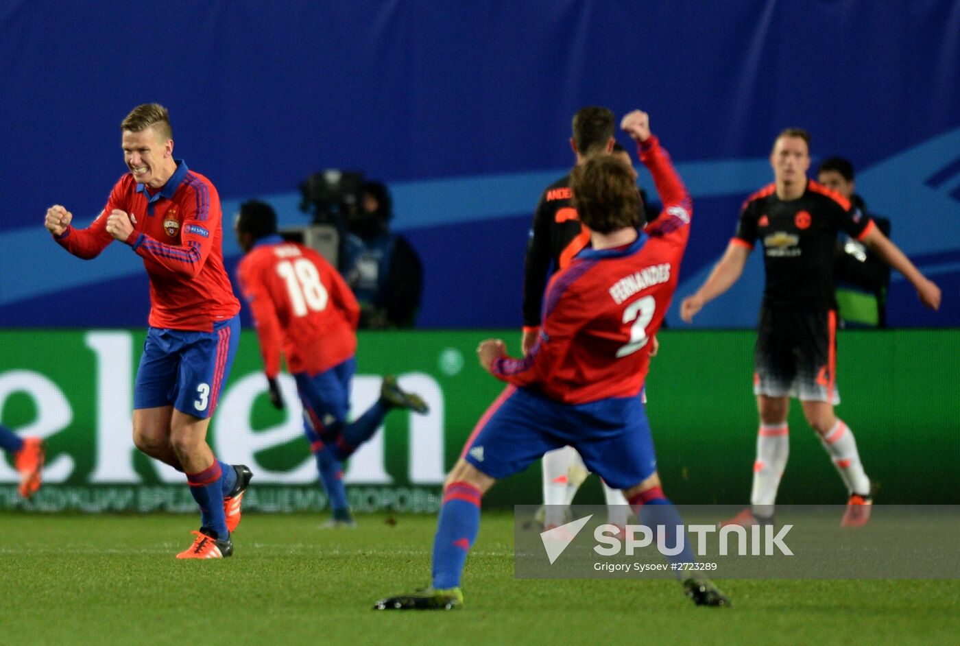 UEFA Champions League. CSKA vs. Manchester United