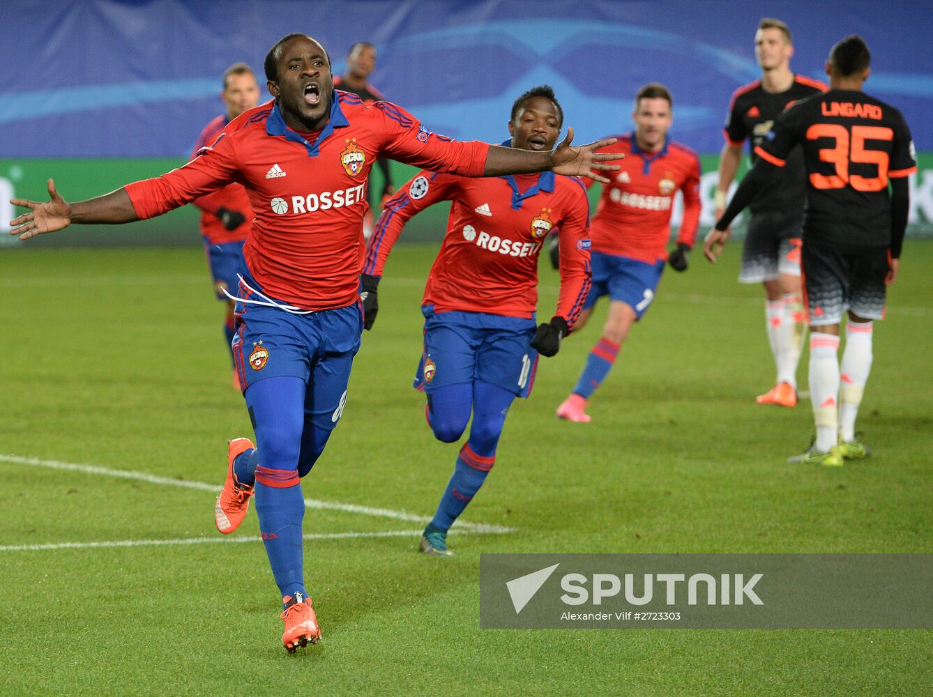 UEFA Champions League. CSKA vs. Manchester United