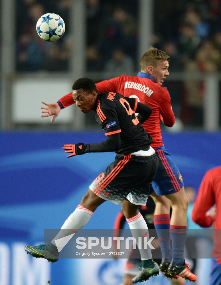 UEFA Champions League. CSKA vs. Manchester United