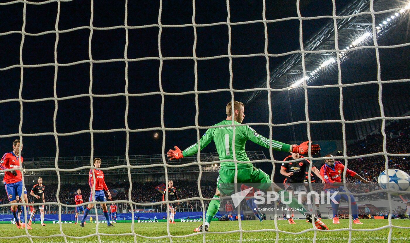 UEFA Champions League. CSKA vs. Manchester United