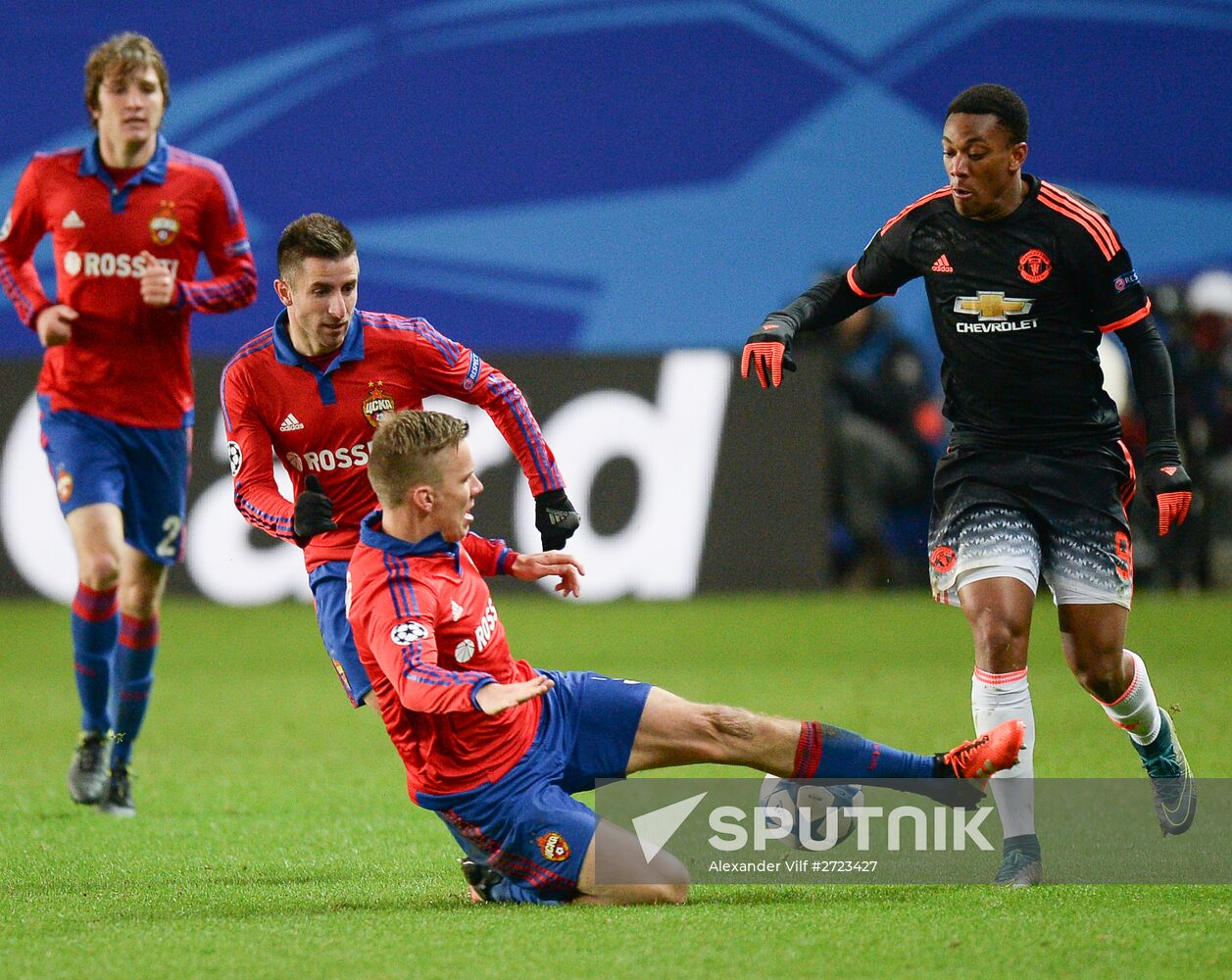 UEFA Champions League. CSKA vs. Manchester United