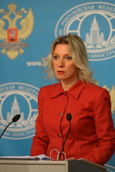 Briefing by Russian Foreign Ministry spokesperson Maria Zakharova