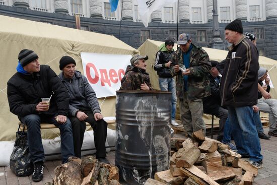 Protest rally to urge lower tariffs for housing and utilities services in Kiev