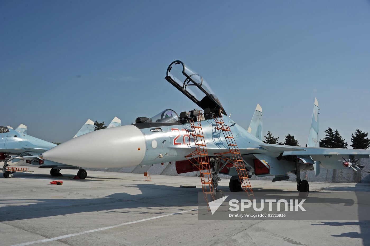 Russian aircract at Hemeimeem Air Base in Syria