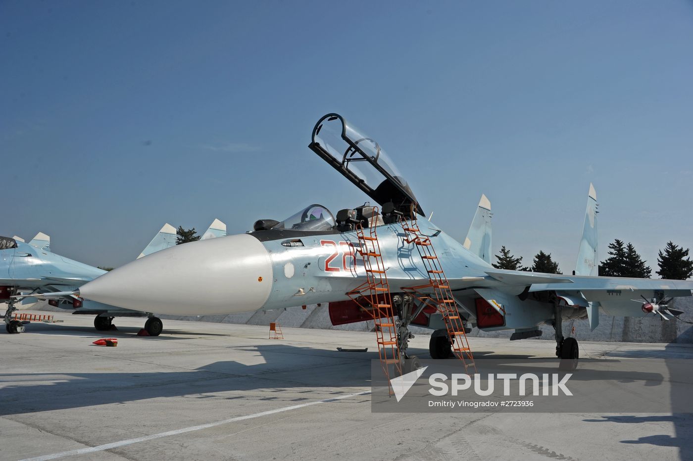 Russian aircract at Hemeimeem Air Base in Syria