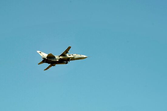 Russian aircract at Hemeimeem Air Base in Syria