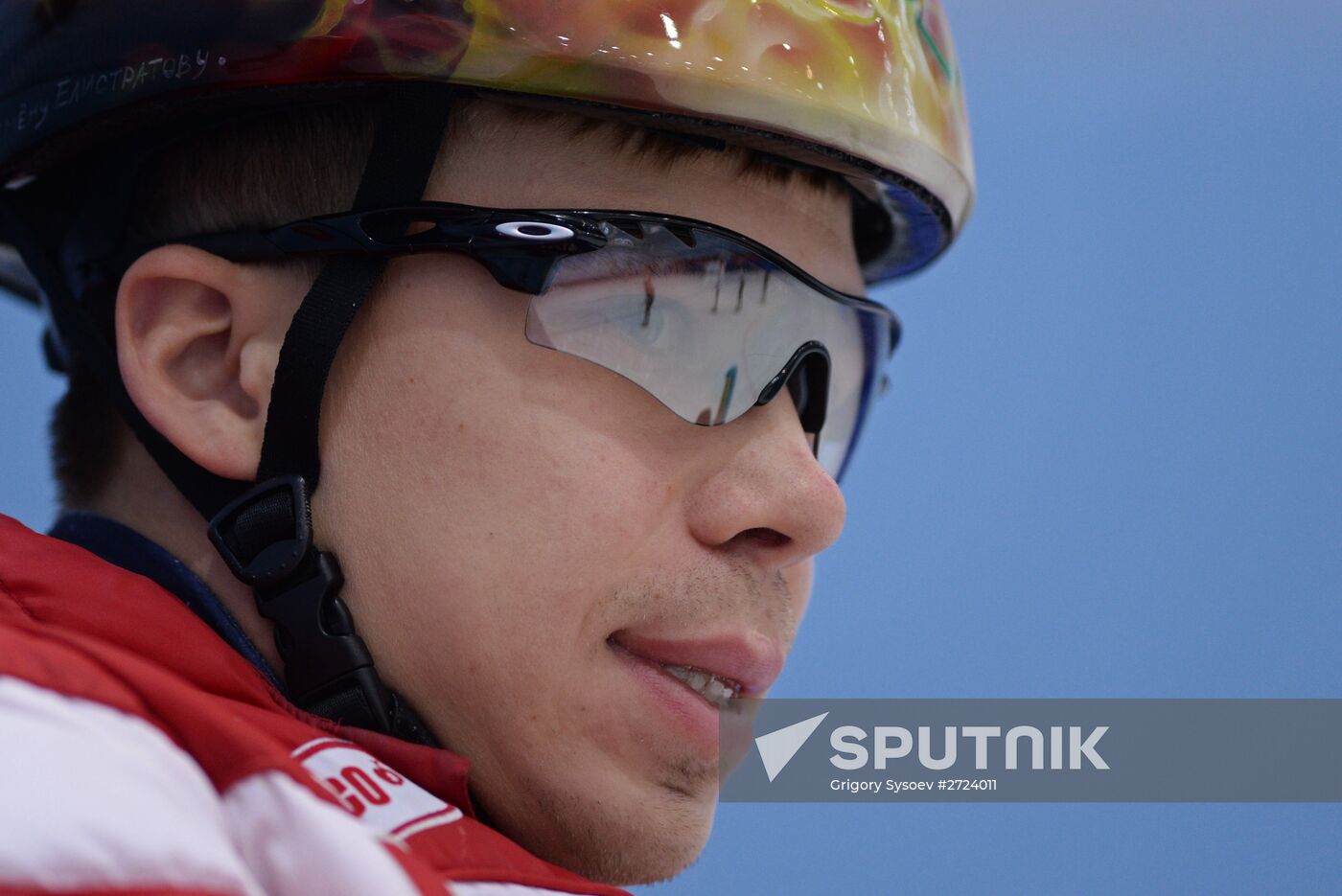 Short track. Russian national team's training session