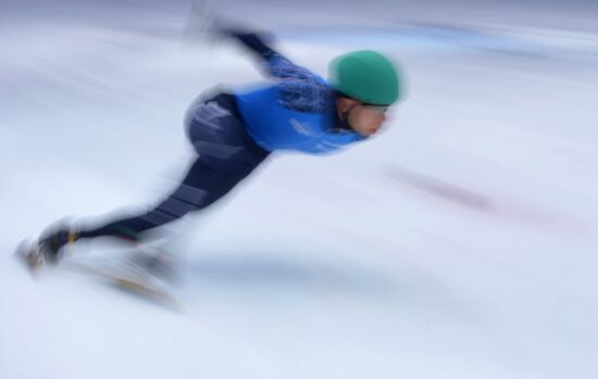 Short track. Russian national team's training session