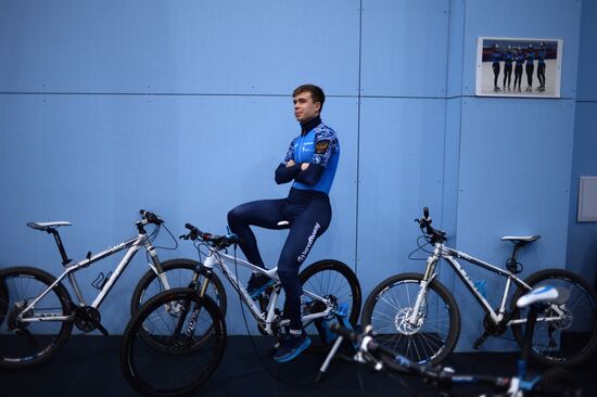 Short track. Russian national team's training session
