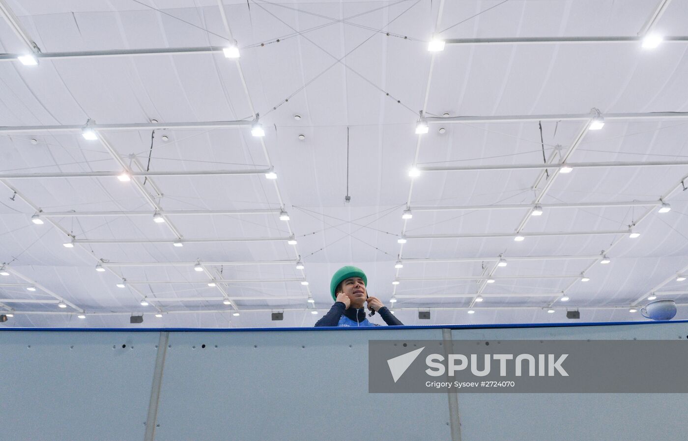 Short track. Russian national team's training session