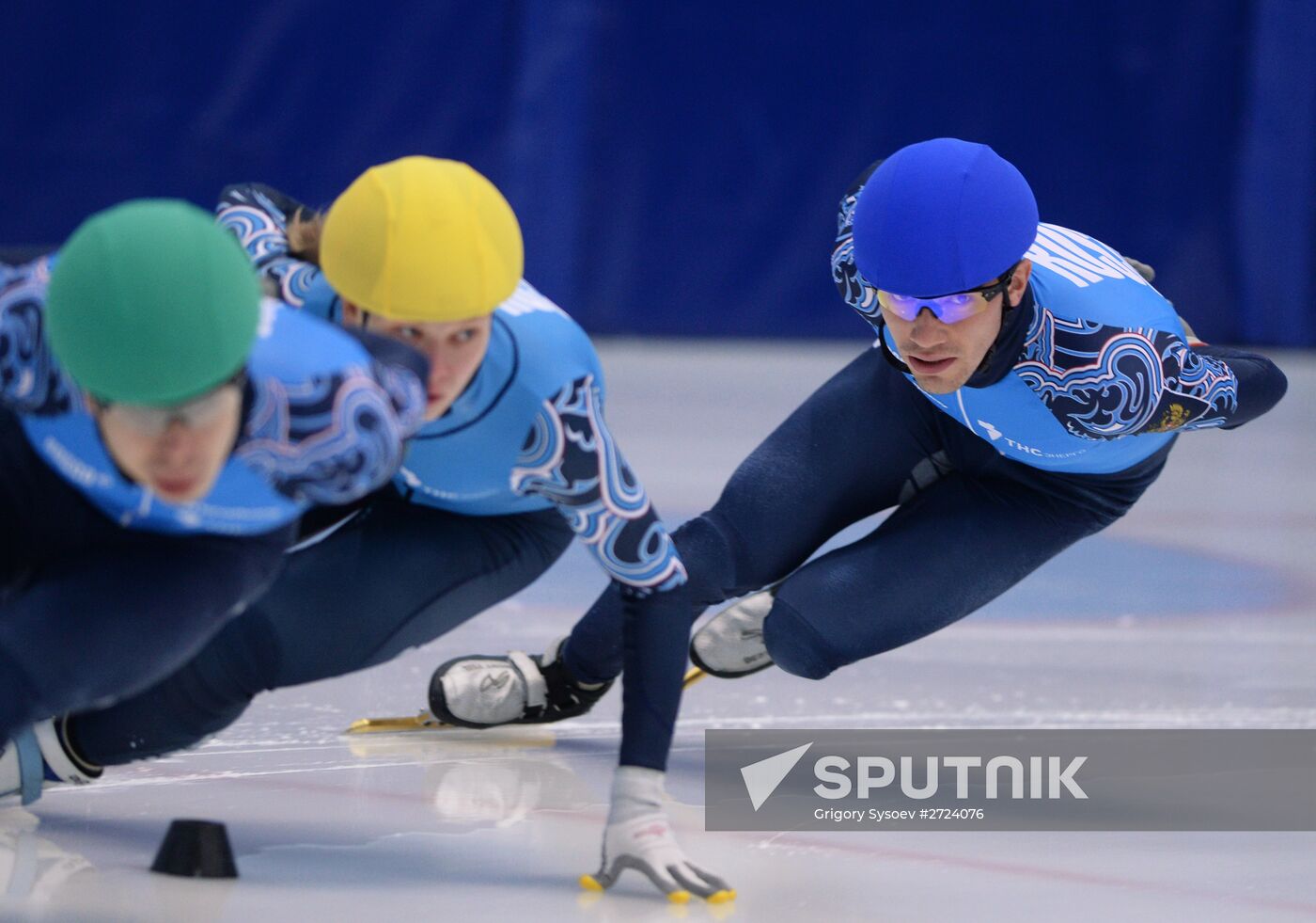 Short track. Russian national team's training session
