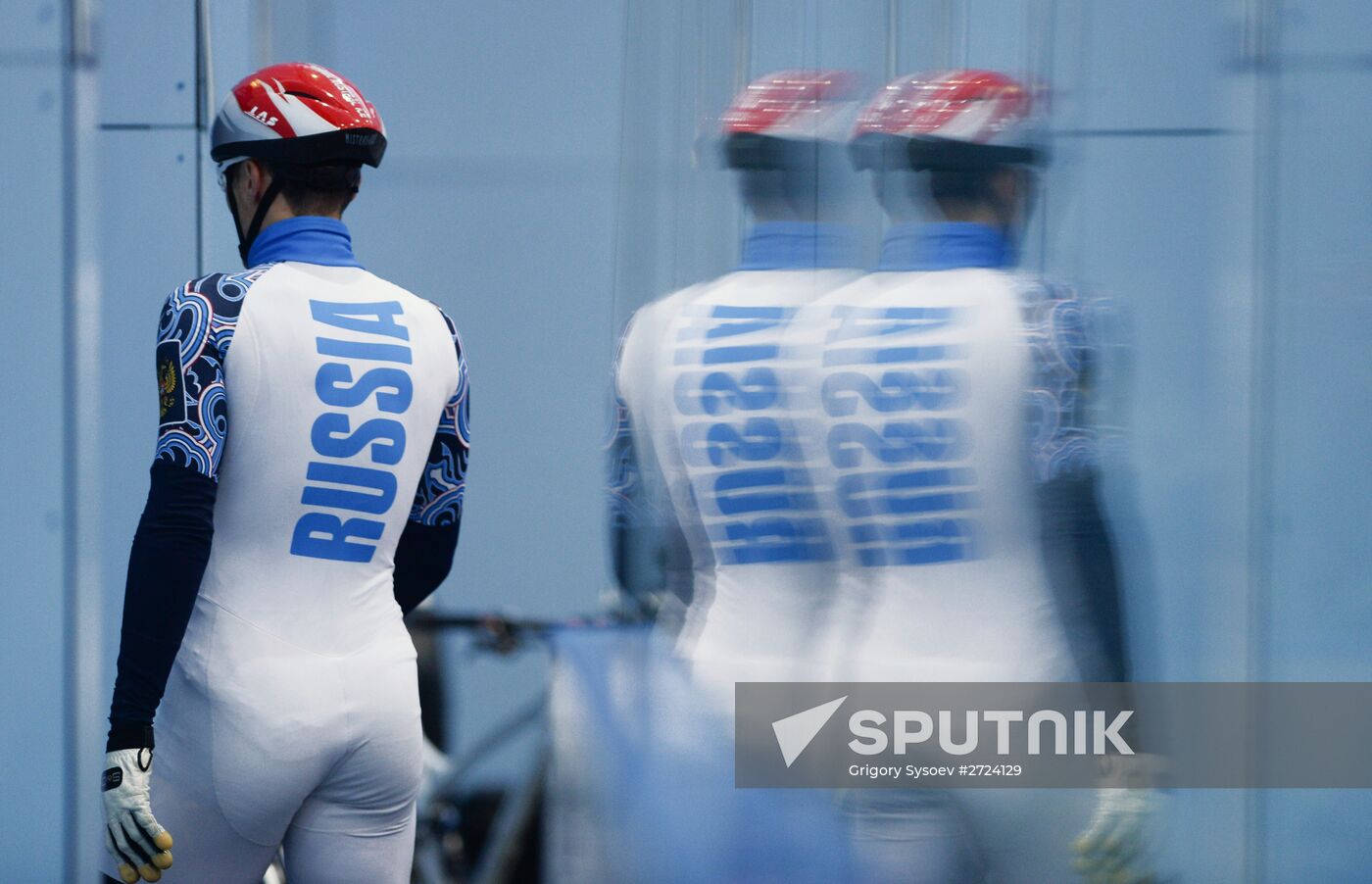 Short track. Russian national team's training session