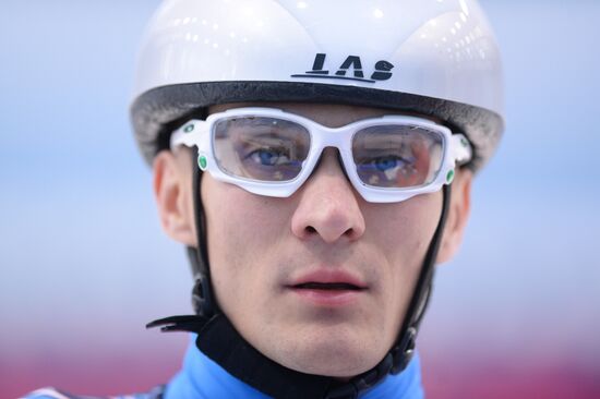 Short track. Russian national team's training session