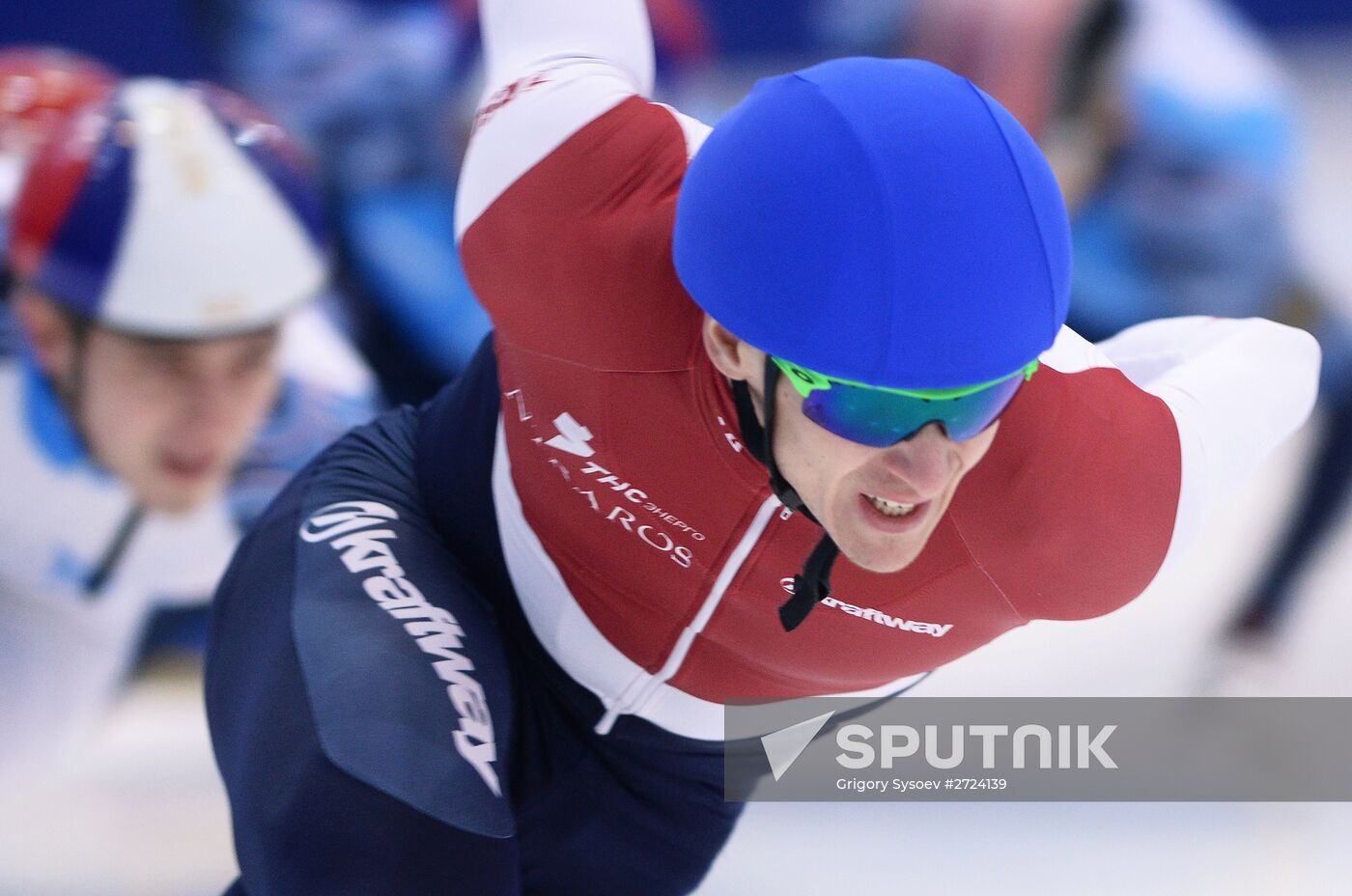 Short track. Russian national team's training session
