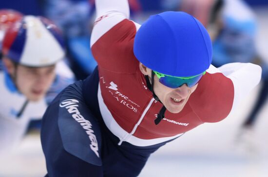 Short track. Russian national team's training session
