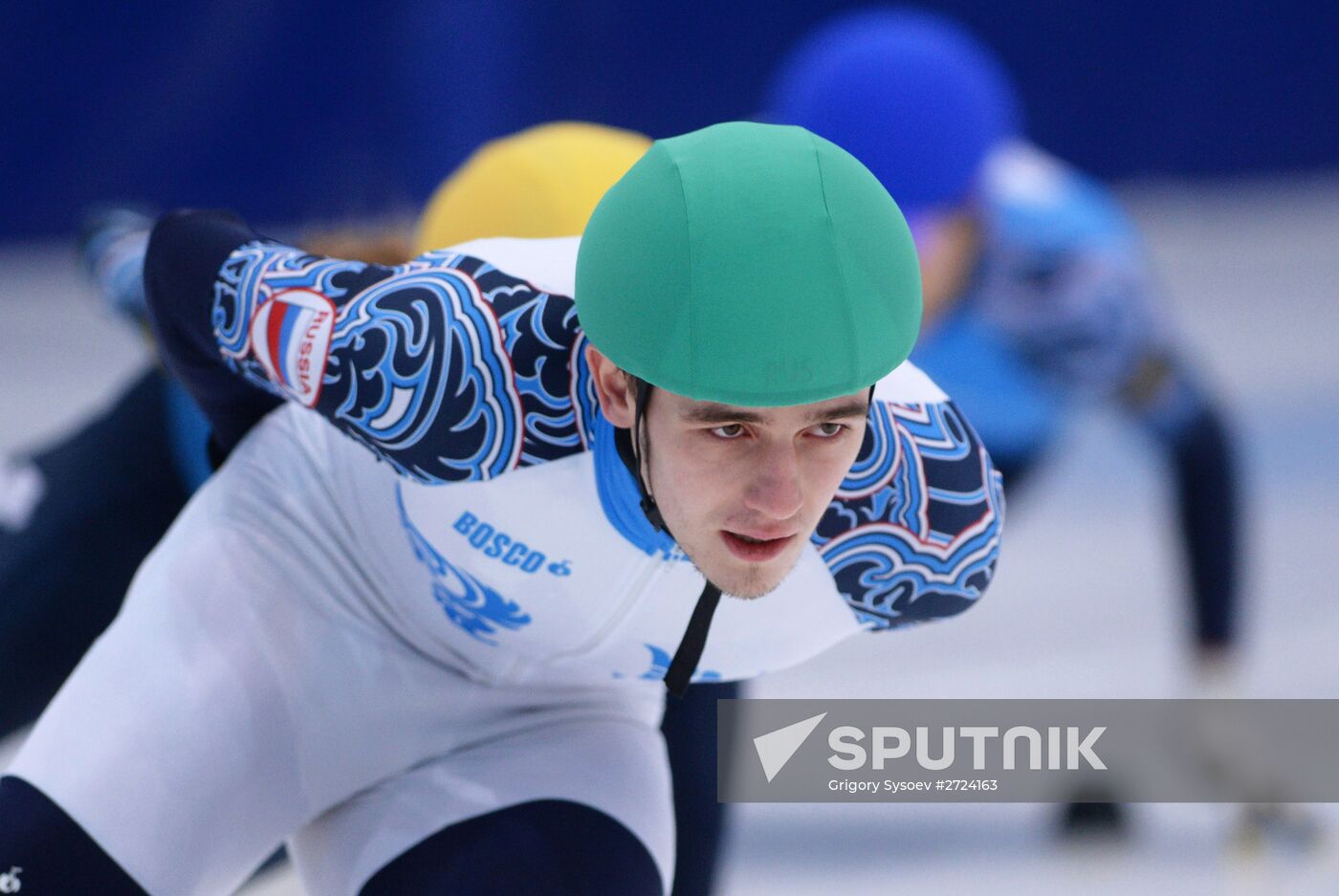 Short track. Russian national team's training session