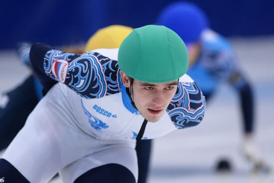 Short track. Russian national team's training session