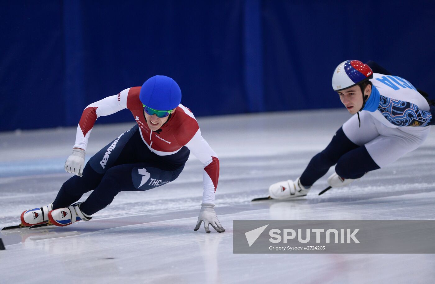 Short track. Russian national team's training session