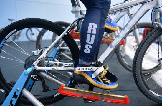 Short track. Russian national team's training session
