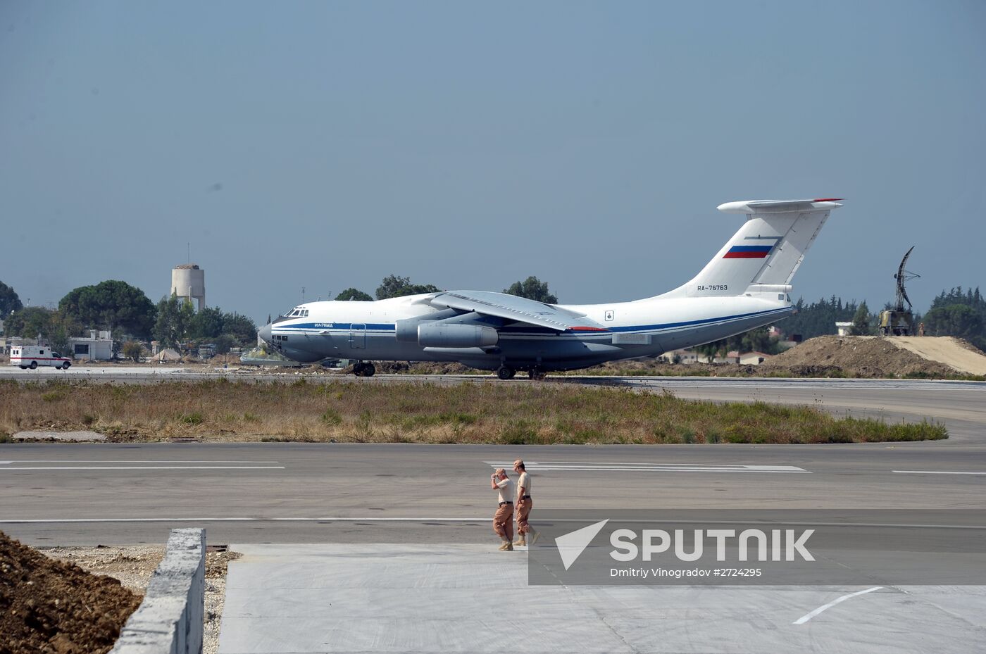 Russian aircract at Hemeimeem Air Base in Syria