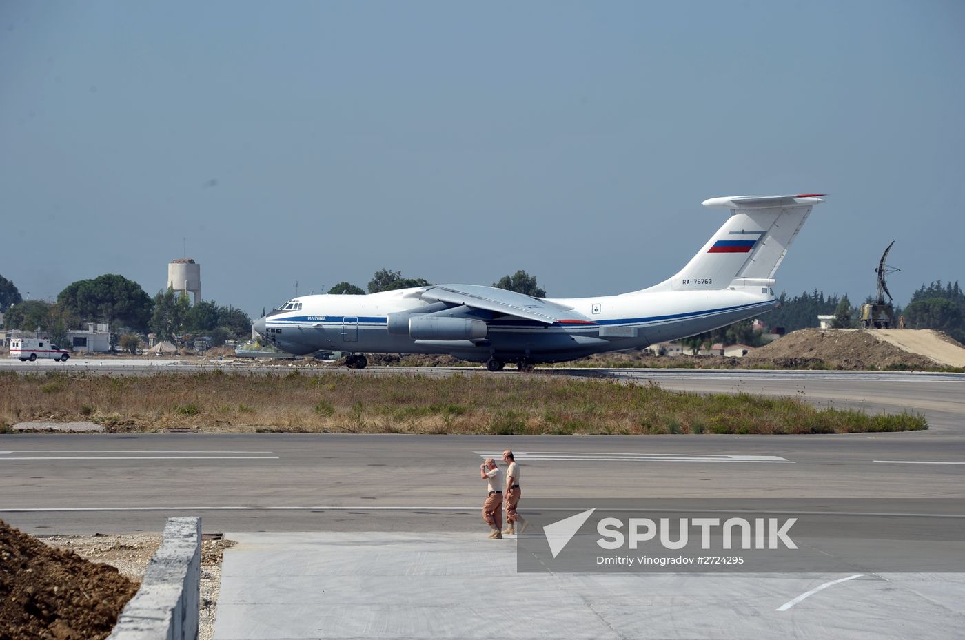 Russian aircract at Hemeimeem Air Base in Syria