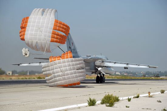 Russian aircract at Hemeimeem Air Base in Syria